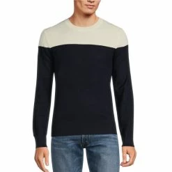 Discount ⌛ Murano Performance Color Block Crewneck Sweater Black 🤩 -Murano Shop unnamed file 350