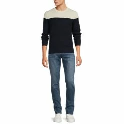 Discount ⌛ Murano Performance Color Block Crewneck Sweater Black 🤩 -Murano Shop unnamed file 352