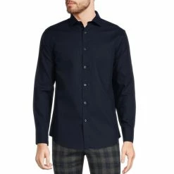 Best reviews of 🛒 Murano Wardrobe Essentials Ultimate Modern Comfort Stretch Long-Sleeve Spread-Collar Textured Sportshirt White ⌛ -Murano Shop unnamed file 360