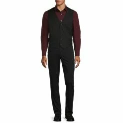 Promo 👏 Murano Wardrobe Essentials Suit Separates Twill Vest Navy 👏 -Murano Shop unnamed file 383