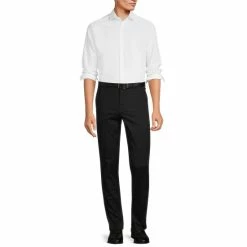 New ⌛ Murano Wardrobe Essentials Evan Extra Slim-Fit Chino Flat-Front 👗 Dress Pants Black 🔥 -Murano Shop unnamed file 43