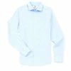 Best Sale 👍 Murano Slim-Fit Non-Iron Italian Solid Long-Sleeve Point Collar Woven 👚 Shirt Blue ✨