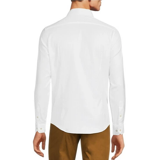 Best Sale 𧨠Murano Wardrobe Essentials Slim-Fit Solid Twill Long-Sleeve Woven π Shirt Light Periwinkle π 7 Best Sale 𧨠Murano Wardrobe Essentials Slim-Fit Solid Twill Long-Sleeve Woven π Shirt Light Periwinkle π - Image 7