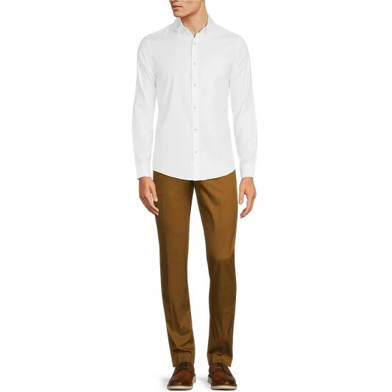 Best Sale 𧨠Murano Wardrobe Essentials Slim-Fit Solid Twill Long-Sleeve Woven π Shirt Light Periwinkle π 8 Best Sale 𧨠Murano Wardrobe Essentials Slim-Fit Solid Twill Long-Sleeve Woven π Shirt Light Periwinkle π - Image 8