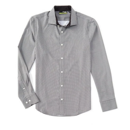 Outlet ๐ Murano Performance Stretch Slim-Fit Black Geometric Print Long-Sleeve Woven ๐ Shirt ๐ 1 Outlet ๐ Murano Performance Stretch Slim-Fit Black Geometric Print Long-Sleeve Woven ๐ Shirt ๐