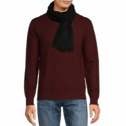 Best deal ⌛ Murano Solid Cashmere Muffler Light Grey 🌟