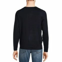 Top 10 ❤️ Murano Performance Solid Henley Sweater Navy ❤️ -Murano Shop unnamed file 505