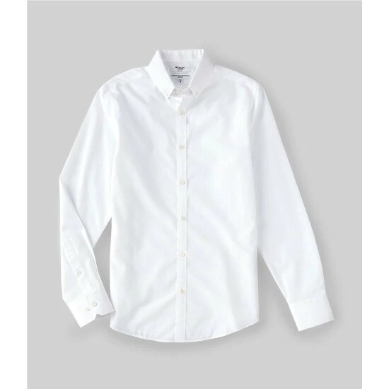 Budget ✔️ Murano Slim-Fit Non-Iron Italian Solid Long-Sleeve Woven 👚 Shirt White 🤩 1 Budget ✔️ Murano Slim-Fit Non-Iron Italian Solid Long-Sleeve Woven 👚 Shirt White 🤩