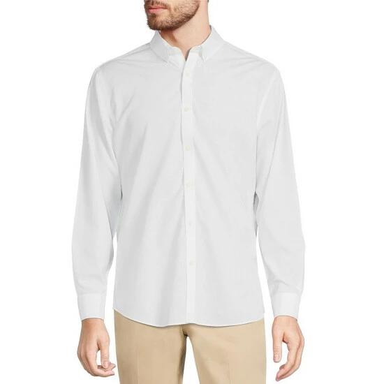 Budget ✔️ Murano Slim-Fit Non-Iron Italian Solid Long-Sleeve Woven 👚 Shirt White 🤩 2 Budget ✔️ Murano Slim-Fit Non-Iron Italian Solid Long-Sleeve Woven 👚 Shirt White 🤩 - Image 2