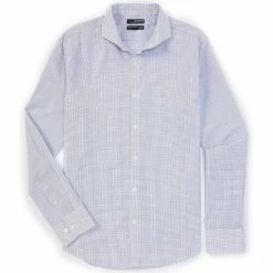 Brand new 🌟 Murano Wardrobe Essentials Slim-Fit Long-Sleeve Woven 👕 Shirt Blue 🎁