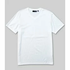 Deals 👍 Murano Liquid Luxury Slim-Fit Short-Sleeve V-Neck Tee Black ✨