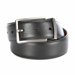 Best Pirce 🛒 Murano Lines Reversible Leather Belt Black 👏