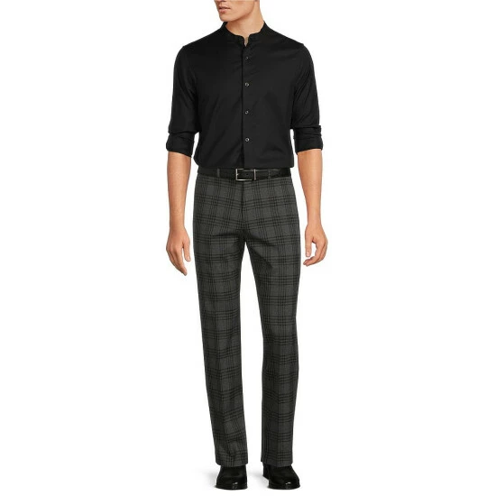 Best deal 👍 Murano Wardrobe Essentials Slim-Fit Textured Long-Sleeve Woven 👚 Shirt Black 💯 5 Best deal 👍 Murano Wardrobe Essentials Slim-Fit Textured Long-Sleeve Woven 👚 Shirt Black 💯 - Image 5