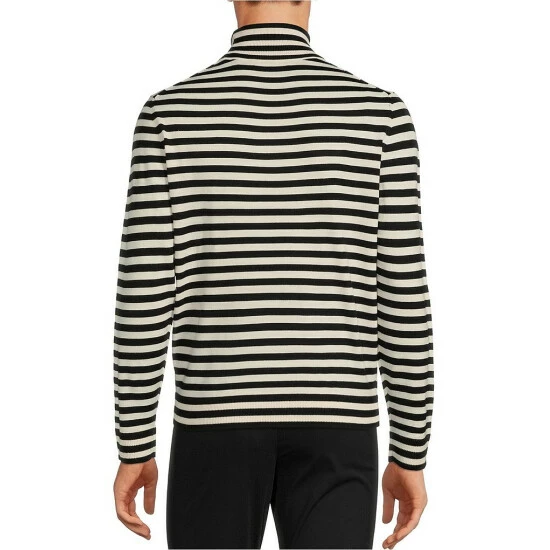 Best Sale โค๏ธ Murano Performance Feeder Stripe Turtleneck Sweater Black ๐ 2 Best Sale โค๏ธ Murano Performance Feeder Stripe Turtleneck Sweater Black ๐ - Image 2