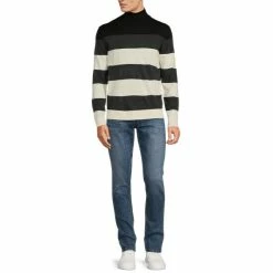 Coupon 🎉 Murano Performance Colorblock Stripe Turtleneck Sweater Black 👍 -Murano Shop unnamed file 636