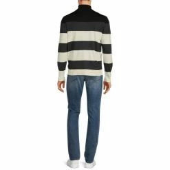 Coupon 🎉 Murano Performance Colorblock Stripe Turtleneck Sweater Black 👍 -Murano Shop unnamed file 637