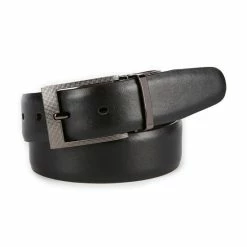 Buy 😉 Murano Zeus Reversible Leather Belt Black 🤩