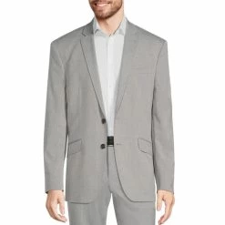 Top 10 🛒 Murano Big & Tall Wardrobe Essentials Regular-Fit Suit Separates Blazer Light Grey ⭐