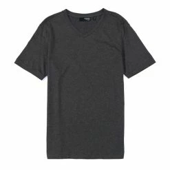 Alternative view of Wholesale 🎉 Murano Wardrobe Essentials Liquid Luxury Slim-Fit Short-Sleeve V-Neck Tee Grey Heather 🎉