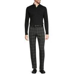 Coupon 🔥 Murano Liquid Luxury Interlock Open Mock Neck Long-Sleeve Tee Black 😀 -Murano Shop unnamed file 770