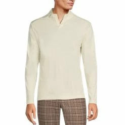 Coupon 🔥 Murano Liquid Luxury Interlock Open Mock Neck Long-Sleeve Tee Black 😀 -Murano Shop unnamed file 774