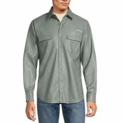 Best Sale ๐ Murano Electric Jungle Collection Slim-Fit Faux Leather ๐ Shirt Jacket Sage ๐ 10 Best Sale ๐ Murano Electric Jungle Collection Slim-Fit Faux Leather ๐ Shirt Jacket Sage ๐ -Murano Shop unnamed file 781