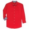 Best Pirce 👏 Murano Big & Tall Slim-Fit Solid Performance Stretch Long-Sleeve Woven 👕 Shirt Copper ⭐
