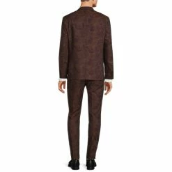 Promo ⭐ Murano Slim-Fit Jacquard Paisley Blazer Burgundy 💯 -Murano Shop unnamed file 821