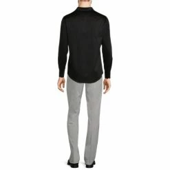 Best reviews of ✨ Murano Solid Sateen Long-Sleeve Woven 👕 Shirt Black 👏 -Murano Shop unnamed file 838