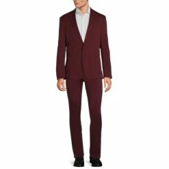 Discount 🧨 Murano Slim-Fit Performance Stretch Suit Separates Blazer Merlot ⌛ -Murano Shop unnamed file 867