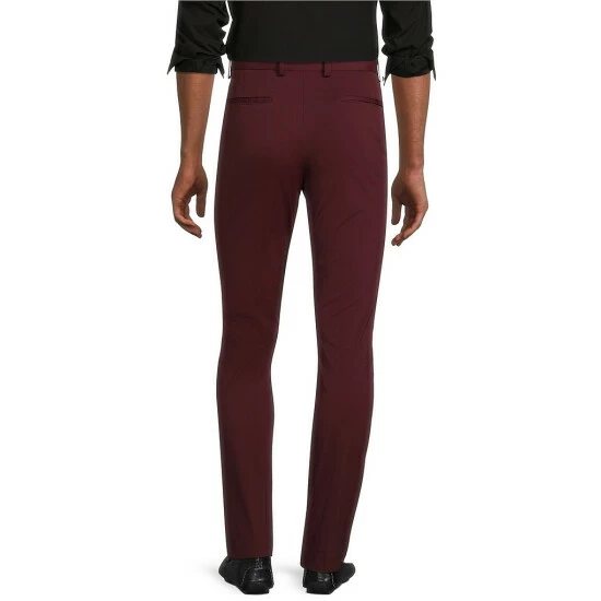 New βοΈ Murano Evan Extra Slim-Fit Flat-Front Performance Stretch Suit Separates π Dress Pants Merlot π 3 New βοΈ Murano Evan Extra Slim-Fit Flat-Front Performance Stretch Suit Separates π Dress Pants Merlot π - Image 3