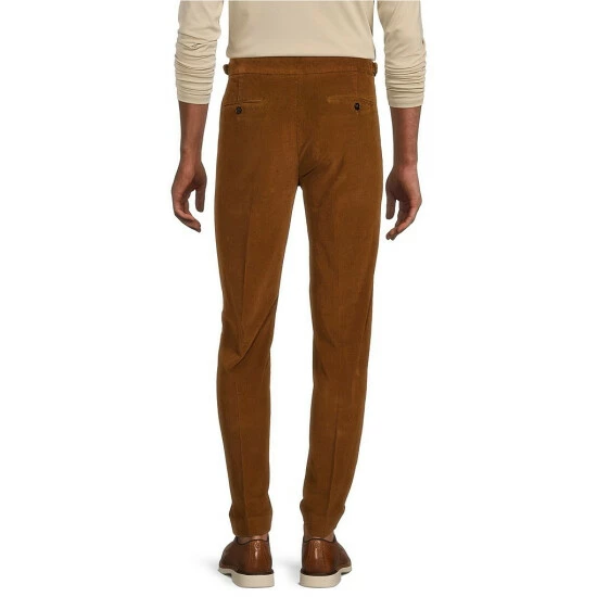 Hot Sale ⭐ Murano Intergalactic Collection Lucas Pleated Corduroy Suit Separates 👗 Dress Pants Tobacco 🥰 2 Hot Sale ⭐ Murano Intergalactic Collection Lucas Pleated Corduroy Suit Separates 👗 Dress Pants Tobacco 🥰 - Image 2